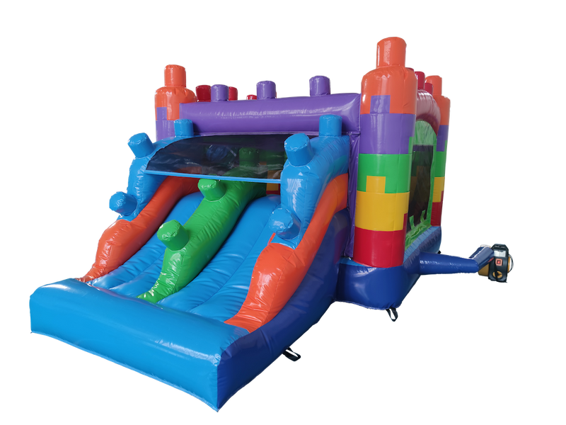 Mini Blocks Bounce House Slide