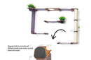 The Gardens - Modern Cat Tree with Plants