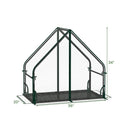 Mini Green House Metal Frame with Waterproof Bottom Mat and Wind Ropes by LJGDeals