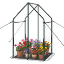 Mini Green House Metal Frame with Waterproof Bottom Mat and Wind Ropes by LJGDeals