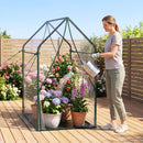 Mini Greenhouse with Metal Frame and Waterproof Cover by DirectDeals