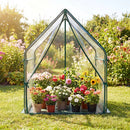 Mini Greenhouse with Metal Frame and Waterproof Cover by LJGDeals