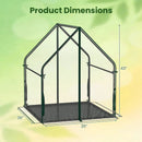 Mini Greenhouse with Metal Frame and Waterproof Cover by LJGDeals