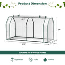 47.5 x 21.5 x 24 Inch Mini Greenhouse with Roll-up Zipper Door by LJGDeals