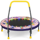 Mini Trampoline Folding Small Rebounder for Kids with Lights by LJGDeals