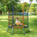 Mini Trampoline for Kids with Safety Enclosure Net and Foam Handles by LJGDeals