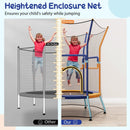 Mini Trampoline for Kids with Safety Enclosure Net and Foam Handles by LJGDeals