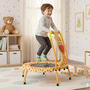 Mini Trampoline for Toddlers with Foam Padded Handle and Safety Padded Cover