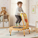 Mini Trampoline for Toddlers with Foam Padded Handle and Safety Padded Cover by LJGDeals