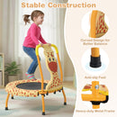 Mini Trampoline for Toddlers with Foam Padded Handle and Safety Padded Cover