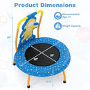 Mini Trampoline for Toddlers with Foam Padded Handle and Safety Padded Cover by LJGDeals