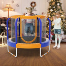 Mini Trampoline with Enclosure and Heavy-duty Metal Frame by LJGDeals