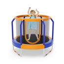Mini Trampoline with Enclosure and Heavy-duty Metal Frame by LJGDeals