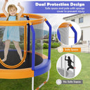 Mini Trampoline with Enclosure and Heavy-duty Metal Frame by DirectDeals