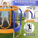 Mini Trampoline with Enclosure and Heavy-duty Metal Frame by LJGDeals