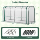 Mini Tunnel Greenhouse with Roll-up Zipper Door