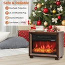 Mini Wooden Space Tabletop Fireplace with Realistic Flame Effect by LJGDeals