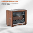 Mini Wooden Space Tabletop Fireplace with Realistic Flame Effect by LJGDeals