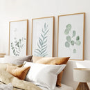 Watercolor Botanical Set of 3 Prints Wall Decor by Wall Art Set