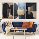 Minimalist 3-Panel Abstract Brown Wabi Sabi Wall Art Canvas by MyGreatCanvas | Canvas Wall Art Prints | Photo Prints & Wall Decor