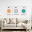 Sun Salt and Sea Aura Posters Wall Decor Set by Wall Art Set