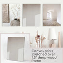 Minimalist Beige Modern Architectural Set of 3 Prints by Wall Art Set