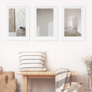 Minimalist Beige Modern Architectural Set of 3 Prints by Wall Art Set