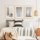 Minimalist Beige Modern Architectural Set of 3 Prints by Wall Art Set