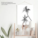 Minimalist Black White Palms Poster. Hawaii Theme by Wall Art Set