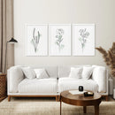 Boho Botanical Art Prints | Set of 3 Green Leaves by Wall Art Set