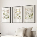 Minimalist Wild Plants. Botanical Poster Art Decor by Wall Art Set