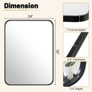 24 x 32 Inch Minimalist Wall Mounted Rectangle Mirror