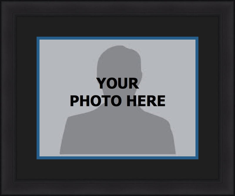 NBA Basketball Photo Picture Frame Kit - Minnesota Timberwolves (Black Matting, Blue Trim)