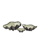 Mint and Charcoal Sea Clam Bowl by Weston Table