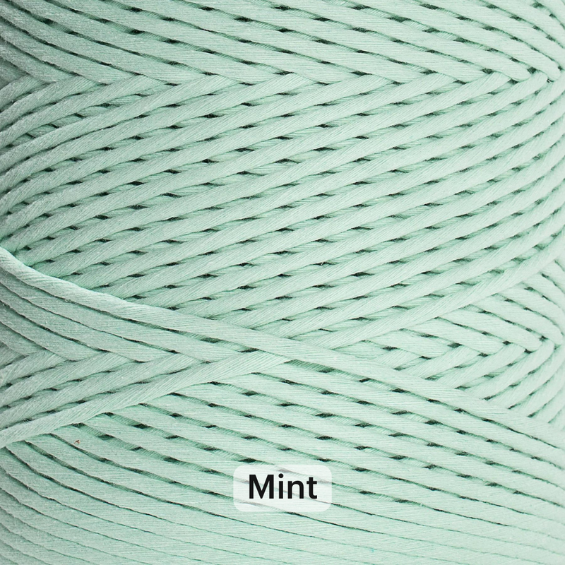 SOFT COTTON CORD ZERO WASTE 4 MM - 1 SINGLE STRAND - SAMPLES
