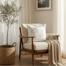 Arden Embroidered Pillow Cover | Natural by Apartment No.3