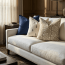 Ochre Floral Block Printed Pillow Cover | Mustard