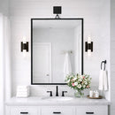 Architectural Black Iron Tripod Wall Mirror | Modern Statement Piece by Decor Steals