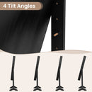 Mirror Jewelry Cabinet with 20 Warm Lights and 4 Tilt Angles-Black