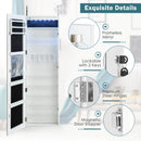Wall Door Mounted Jewelry Armoire with Frameless LED Mirror by LJGDeals