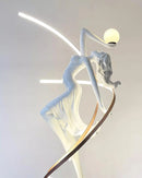 Misha Goddess White Statue Floor Lamp