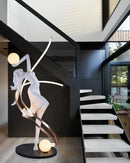 Misha Goddess White Statue Floor Lamp