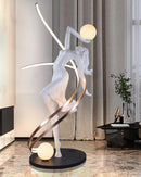 Misha Goddess White Statue Floor Lamp