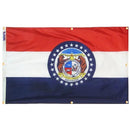 Missouri Flag with Grommets Along the Edges for Wall Hanging by Flagman of America