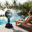 Misting Pedestal Fan Air Circulator with 90° Auto Oscillation Floor Standing Fan with 8 Speeds by LJGDeals