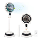 Misting Pedestal Fan Air Circulator with 90° Auto Oscillation Floor Standing Fan with 8 Speeds by LJGDeals