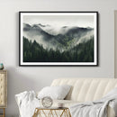 Misty Mountain Forest Canvas Wall Art Print – Serene by MyGreatCanvas | Canvas Wall Art Prints | Photo Prints & Wall Decor