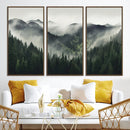 Misty Mountain Forest Canvas Wall Art Print – Serene by MyGreatCanvas | Canvas Wall Art Prints | Photo Prints & Wall Decor