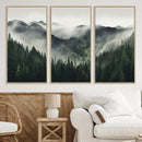 Misty Mountain Forest Canvas Wall Art Print – Serene by MyGreatCanvas | Canvas Wall Art Prints | Photo Prints & Wall Decor