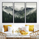 Misty Mountain Forest Canvas Wall Art Print – Serene by MyGreatCanvas | Canvas Wall Art Prints | Photo Prints & Wall Decor